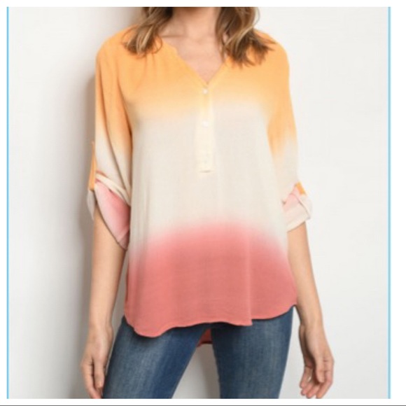 OMBRÉ TIE DYE CHIC TUNIC TOP - Picture 2 of 11